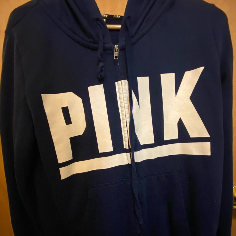 VS PINK blue zip up